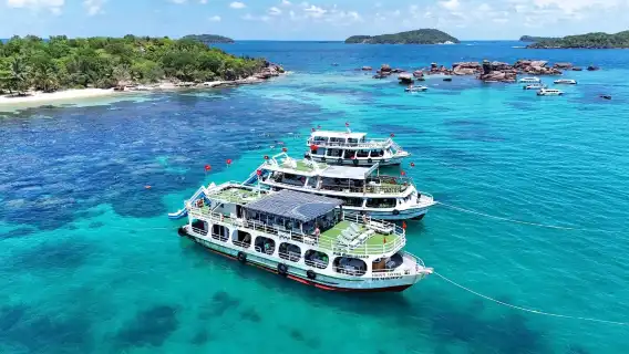 ทัวร์ 1 วัน ซูดูโร ฟูก๊วก เวียดนาม [เรือสองชั้น+ทริปกระโดดเกาะ+อาหารกลางวัน+บริการรับส่งโรงแรม]