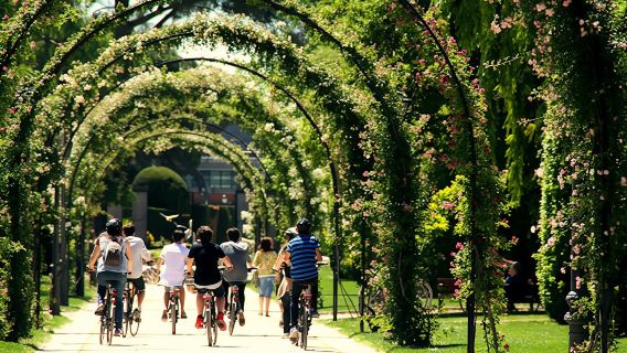 Madrid green bike tour
