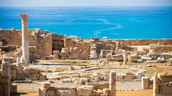 Kourion Cyprus archaeological heritage site self-guided walking tour