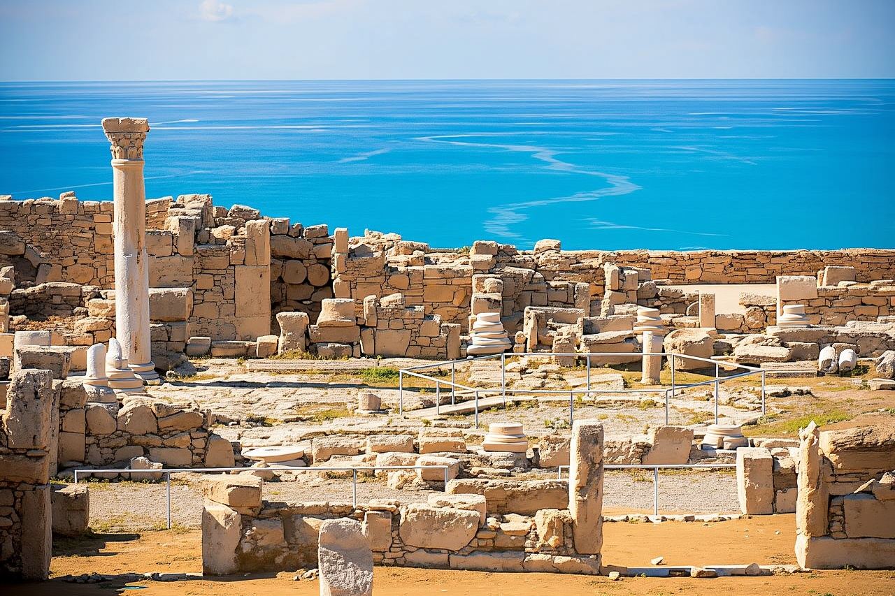 Kourion Cyprus archaeological heritage site self-guided walking tour