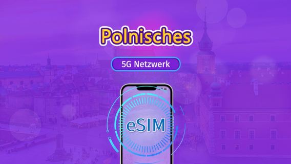Polen | 5G/4G eSIM | Gesamtpaket | 24-Stunden Abrechnung | 7–30 Tage | QR-Code