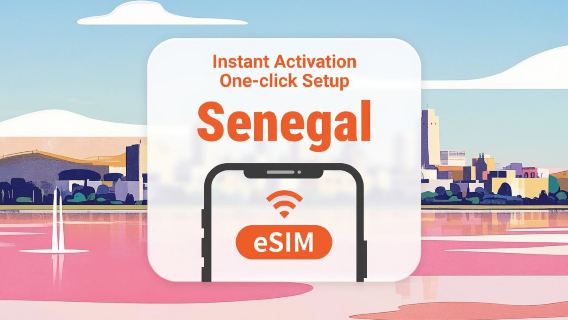 Senegal eSIM | Dubbel nätverkstäckning | Full AI & TikTok-åtkomst | 1–30 dagar | QR-kod