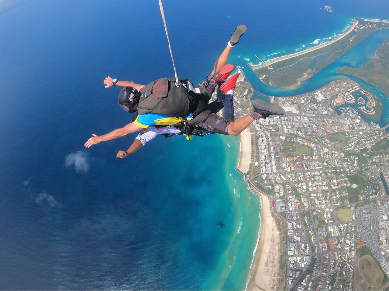 Skydiving over Gold Coast Coolangatta Beach with Ocean Views [Time Slots Available + Taxes Included + Professional Instructors and Equipment]
