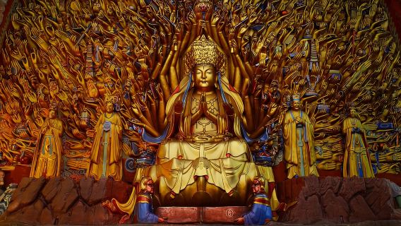 Chongqing Dazu Rock Carvings + Mountain City Night View one-day tour(Optional English guide|World Cultural Heritage