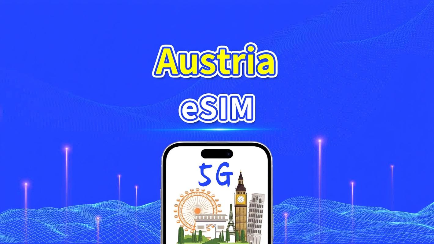 Austria eSIM | High-Speed Data | 5G/4G | Daily/Data Package | 24-Hour | 1-30 Days | QR Code