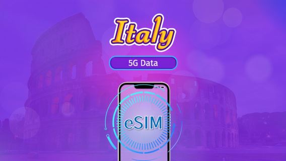 Italy | 5G/4G eSIM | Total Package | 24H Billing | 7-30 days | QR code
