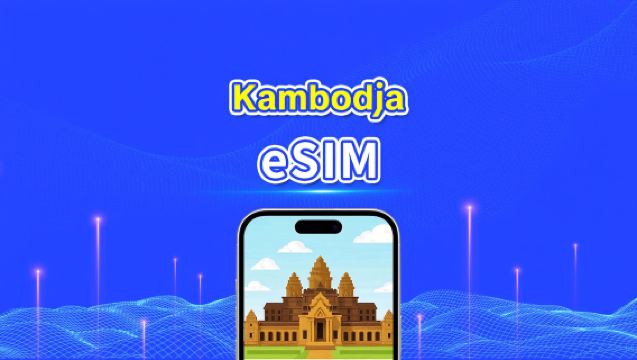Kambodjansk eSIM | 4G | Dagspaket/datapaket | Kalenderdag | 1-30 dagar | QR-kod