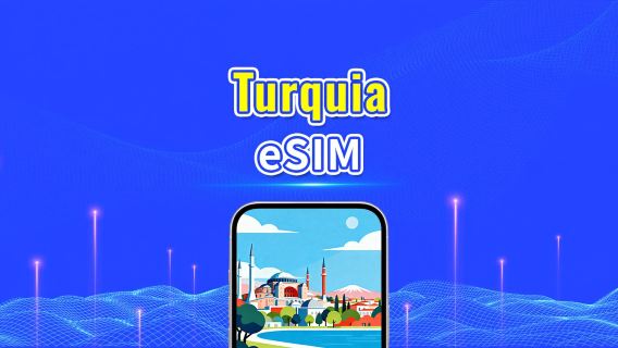Turquia 5G eSIM | 3 redes incluídas | Compatível com IA e TikTok | Pacote de dados diário/total | 1–30 dias | Cobrança de 24 horas | Código QR