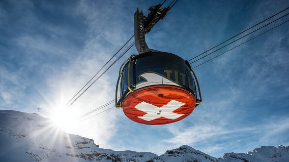 Mt Titlis Cable Car from Engelberg with Ice Flyer