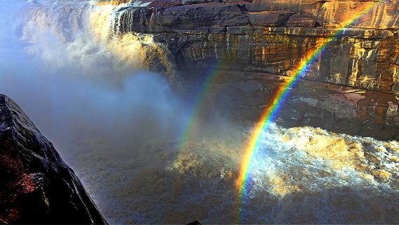 陝西・フーコウ滝観光地:専用車送迎【出発時間柔軟選択可能】