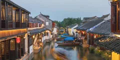 【一價全包•含遊船•精選產品】蘇州拙政園+寒山寺+周莊一日遊