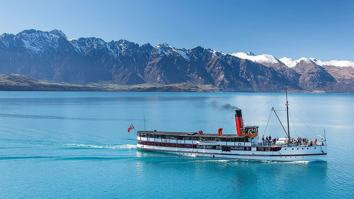Queenstown TSS Earnslaw [Century-old Steamship Cruise + Farm Show + Optional BBQ Lunch/Dinner]