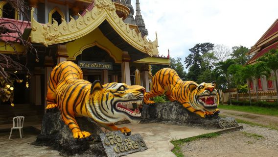 perjalanan satu hari di Hutan Krabi ( Tersedia Beberapa paket) dengan Pemandian Air Panas, Kolam Zamrud, dan Kuil Gua Harimau