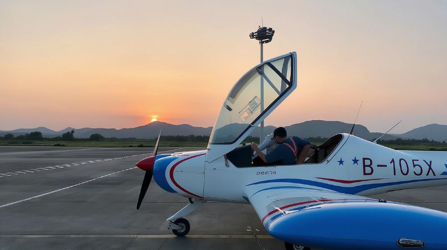 廣東珠海蓮洲機場固定翼飛機飛行體驗【可體驗駕駛飛機+專業飛行教員帶飛】