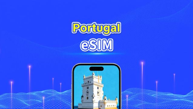 eSIM Portugal | Dados de alta velocidade | 5G/4G | Pacote diário/de dados | 24 horas | 1-30 dias | Código QR