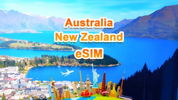 Australia & New Zealand 4G/5G eSIM | DayPass/Total | 1-30 days | QR code