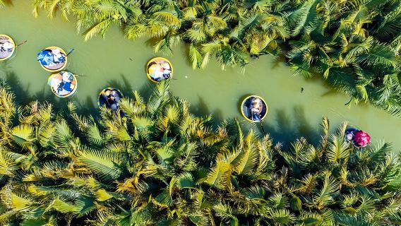 Basket Boat Ride, Coconut Forest, Sunset and Hoi An Town by Night