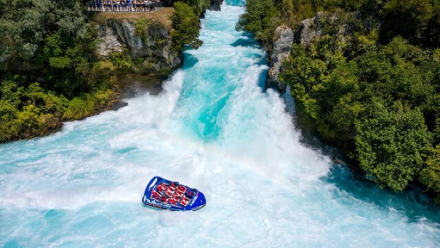 Jetbootfahrt bei Hukafalls in Taupo