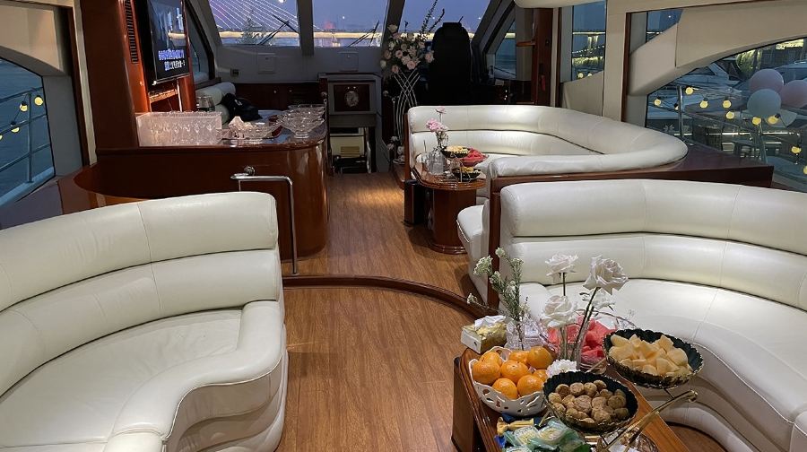 湖南長沙湘江夜遊·豪華遊艇包船出海觀光看夜長沙【贈送水果，礦泉水+多碼頭自由選擇+親子家庭團建優選】