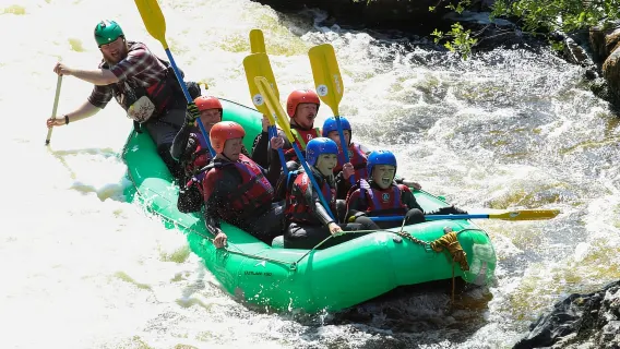 Llangollen: Wildwasser-Rafting-Abenteuer
