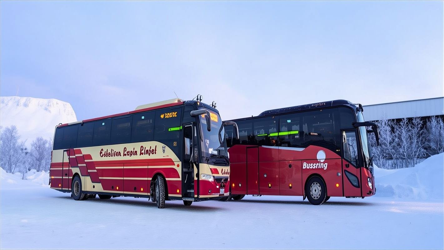 One-way/round-trip bus tickets from Tromso, Norway or Rovaniemi, Finland with international bus options departing from Narvik/Levi
