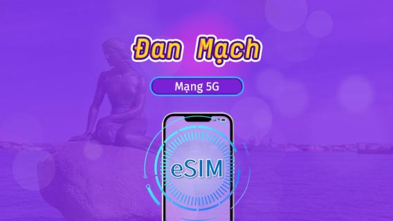 Đan Mạch | eSIM 5G/4G | Gói trọn gói | Tính phí mỗi 24 giờ | 7–30 ngày | Mã QR