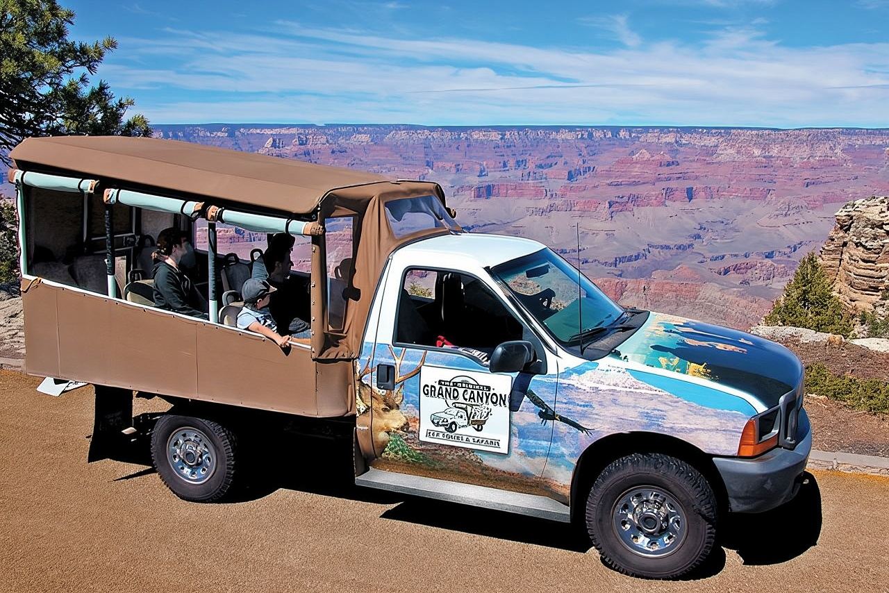 Safari di 3 ore al tramonto in fuoristrada al Grand Canyon con deviazione all'ingresso