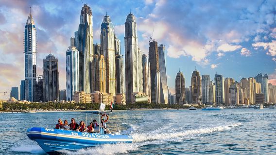 90 Minutes Speedboat Tour Dubai Marina, Burj Al Arab and Atlantis