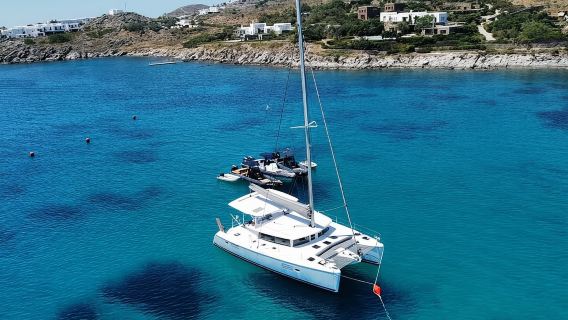 Athens Riviera Catamaran tour with fresh Meal Drinks and Swimming