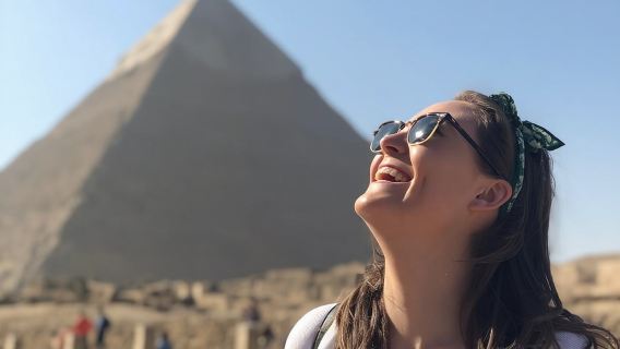 점심 식사와 낙타 타기가 포함된 기자 피라미드와 스핑크스 개인 투어