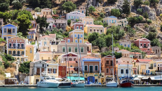 Isla de Simi desde Rodas con traslados desde Ialisos e Ixia