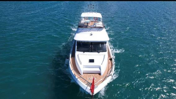 Luxury yacht sailing