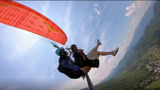 安吉馭風銅鑼山飛行營地+馭風滑翔傘俱樂部滑翔傘飛行體驗【專業教練一帶一飛行+起飛海拔680公尺】