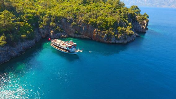 Marmaris Hisaronu Aegean Islands Boat Trip, BBQ Lunch, Soft Drinks & Transfer