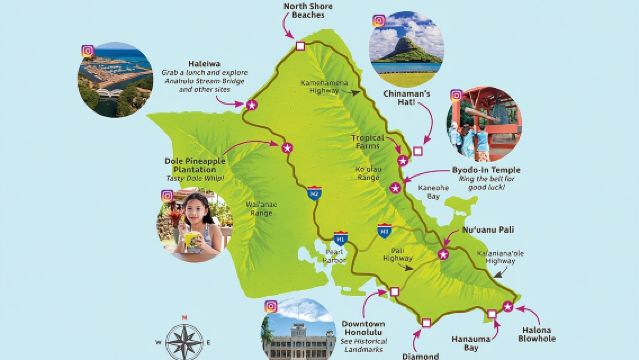 ทัวร์รอบเกาะโออาฮูและฮาเลอิว่า: ประสบการณ์หรูหรา 9 ชั่วโมง