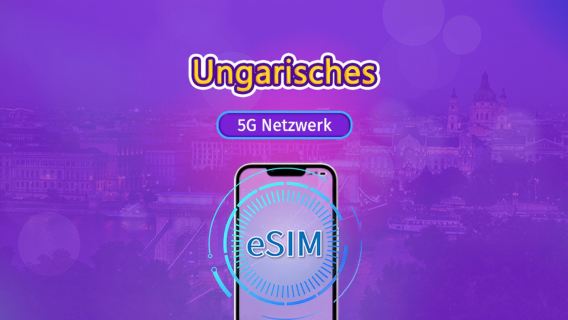 Ungarn| 5G/4G eSIM | Gesamtpaket | 24-Stunden Abrechnung | 7–30 Tage | QR-Code