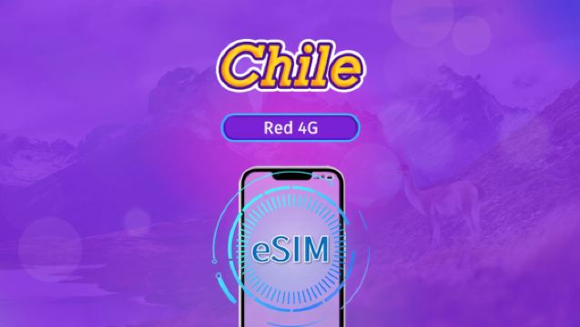 Chile | eSIM 4G | Paquete diario/de datos | Facturación por 24 horas | 1-30 días | Código QR