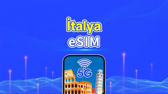 İtalya eSIM | Yüksek Hızlı İnternet | 5G/4G | Günlük Paket/Veri Paketi | 24 Saat | 1-30 Gün | QR Kodu