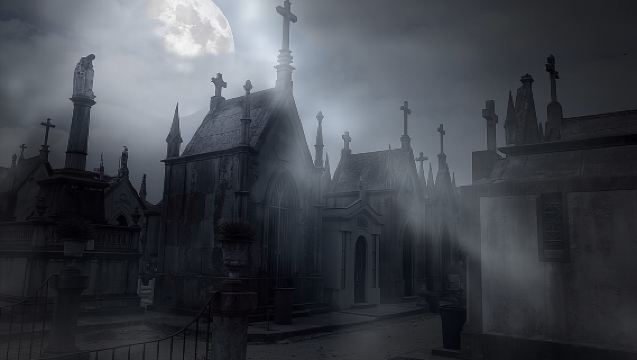 Tour de cementerio y fantasmas BYOB en autobús en Nueva Orleans