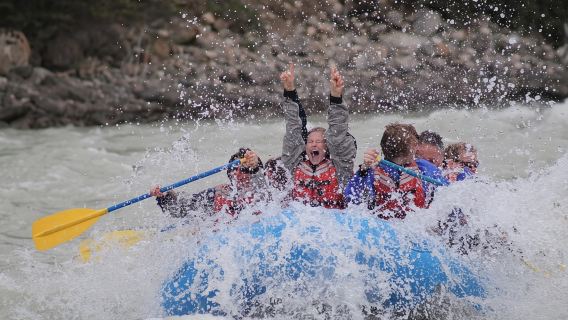 Jasper : excursion de rafting en eau vive sur la rivière Athabasca (mile 5)