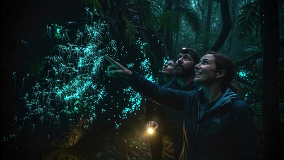 Pengalaman Cacing Pendar, Air Terjun & Hutan Hujan