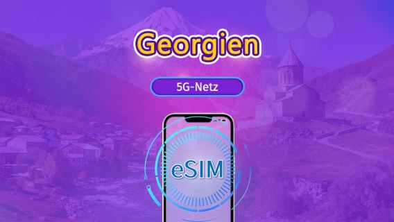 Georgien | 4G eSIM | Tagespaket/Datenpaket | Kalendertage-Abrechnung | 1-30 Tage | QR-Code