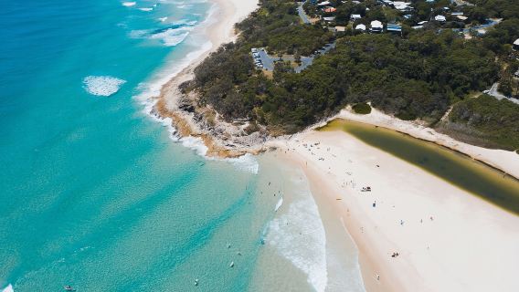 perjalanan satu hari ke Pulau North Stradbroke dari Brisbane