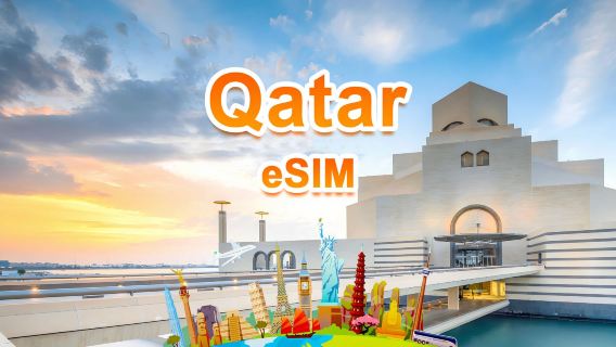 Katar 5G eSIM| Gesamtpaket| Gesamt 1 GB – 30 GB| 3-30 Tage|QR-Code