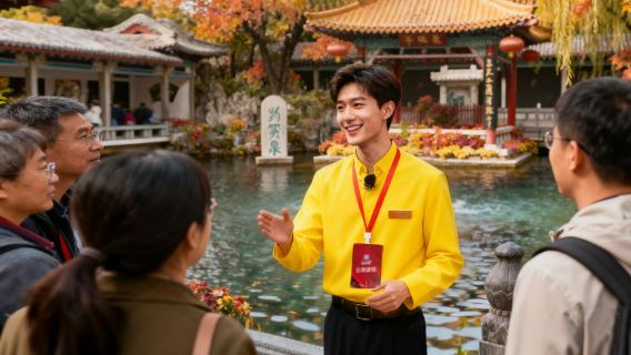 趙突泉1.5h導覽講解【精緻小團/泉城熱賣◆服務大獎|趣味講解1.5小時/每日兩場】