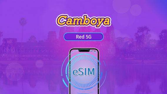 Cambodia | eSIM 5G/4G | Pase diario/Paquete total | Facturación cada 24 horas | 1-30 días | Código QR
