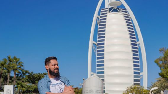 Tagesausflug in Dubai, VAE: Blaue Moschee + Dubai Creek + Goldmarkt mit optionalem Dubai Frame