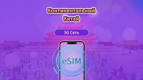 5G eSIM для материкового Китая | Поддерживает Google Maps / ChatGPT | Дневной пакет/Полный пакет | 24‑ч тарификация | 1–365 дней | QR-код