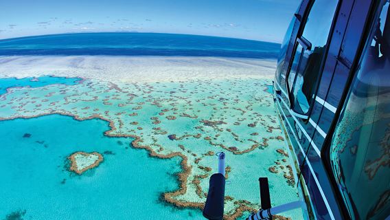 Hamilton Island, Australia Helicopter Tour Heart Reef and Great Barrier Reef Platform Immersion Tour