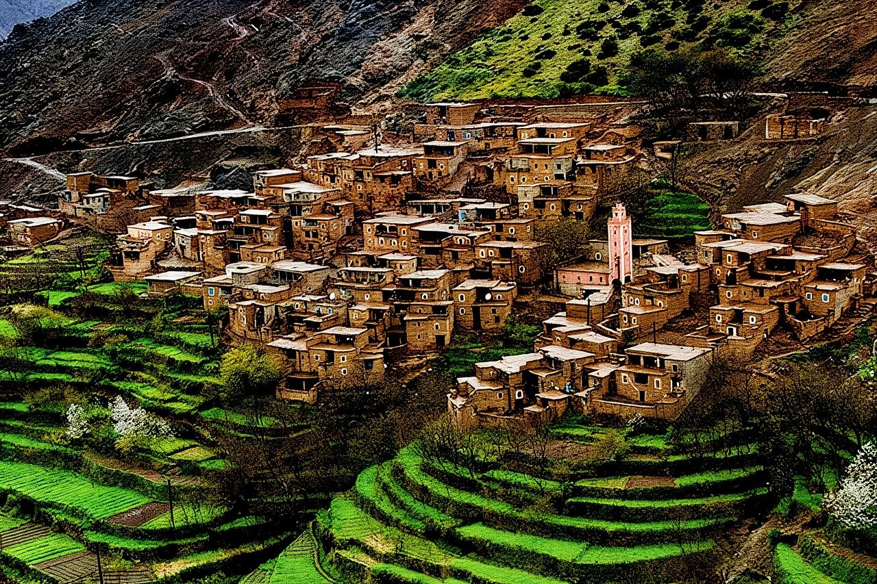 Marrakech to Atlas Mountains and three Valleys, Waterfall + Lunch